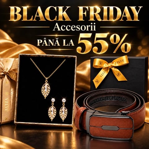 Black Friday VELVE: accesorii cu reduceri de până la 55%