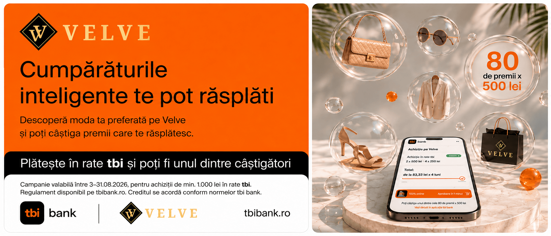 Cumpărăturile inteligente te pot răsplăti &ndash; Velve și tbi bank