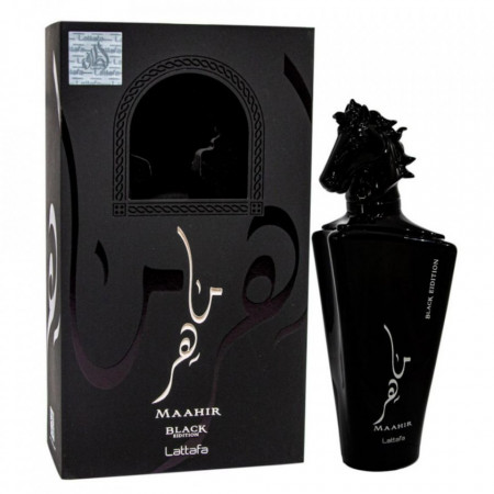 Parfum arabesc, Lattafa Maahir Black Edition Apa de Parfum, Unisex, 100ml