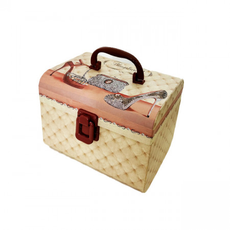Cutie tip geanta pentru cosmetice si accesorii 22x17x17 cm