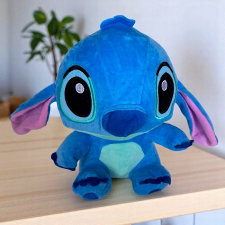 Jucarie de plus Stitch, Inaltime 24 cm, Albastru