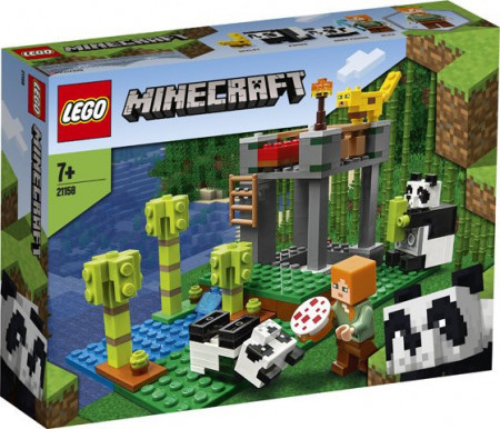 LEGO Minecraft: Gradinita panda 21158, 7 ani+, 204 piese