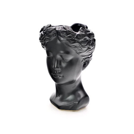 Vaza Venus Adonis, Negru, 20 cm