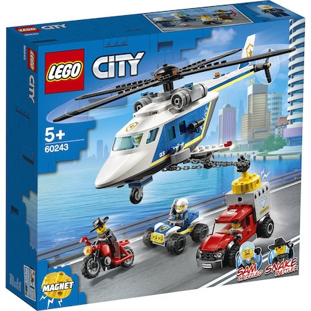 LEGO City Police - Urmarire cu elicopterul politiei 60243, 212 piese