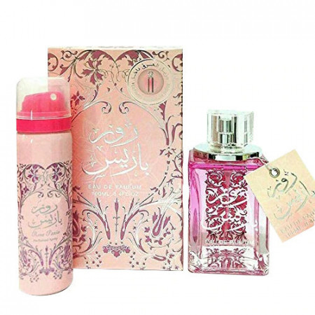 Parfum arabesc Ard al Zaafaran, Rose Paris, Femei, Apa De Parfum 100ml + Deodorant Spray 50ml