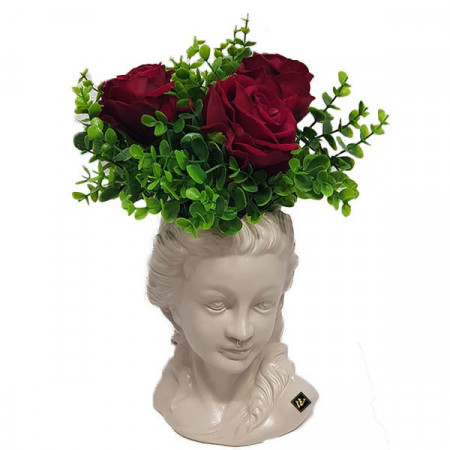 Vaza Venus Kindly Girl cu aranjament floral
