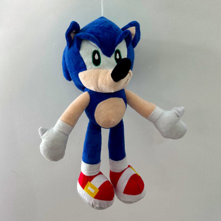 Jucarie de plus, Sonic, Inaltime 26 cm, Albastru