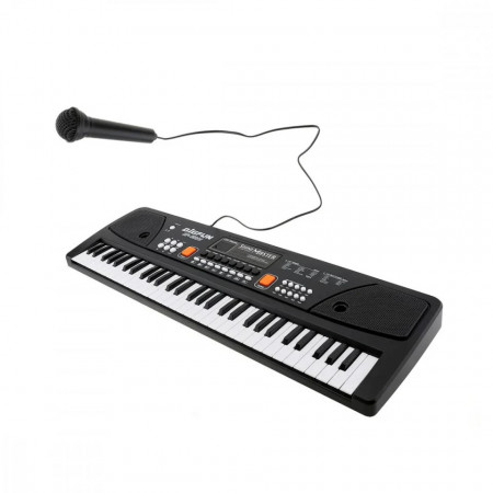 Orga Electronica cu Microfon, Echipata cu 61 de clape, pentru copii