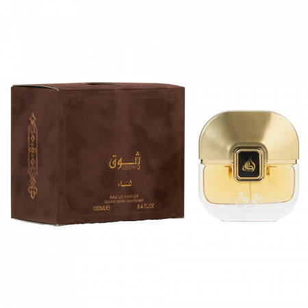 Parfum arabesc, Lattafa Perfumes Showq Gold Apa de Parfum, Barbati, 100ml