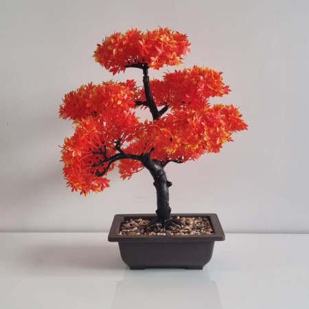 Bonsai artificial in ghiveci, Autumn, 40 cm inaltime