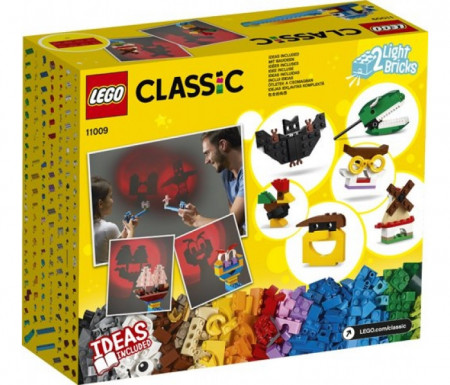 LEGO Classic - Caramizi si lumini 11009, 441 piese