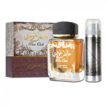 Parfum arabesc, Lattafa Perfumes Pure Oudi Apa de Parfum 100ml + Deodorant Spay 50ml