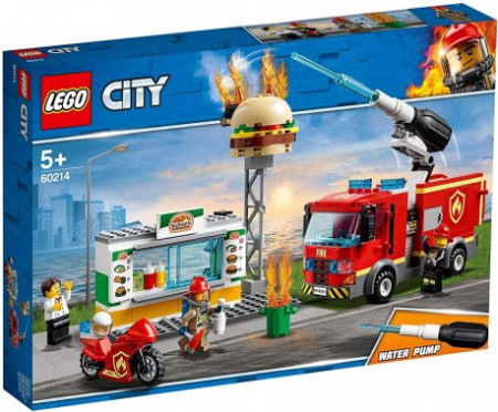 LEGO City, Stingerea incendiului de la Burger Bar 60214, 5+ ani