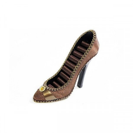 Suport Jewel Shoe, pentru bijuterii, sub forma de pantof, 17 cm, Gold