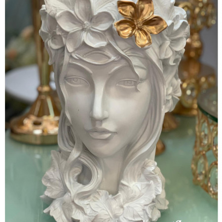 Vaza Venus Flower Lady, Alb