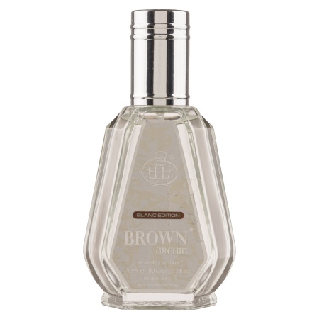 Parfum arabesc, Apa de Parfum Brown Orchid Blanc Edition, Fragrance World, Unisex - 50ml