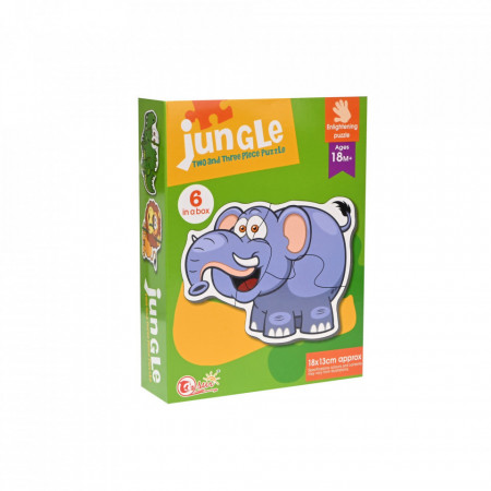 Puzzle cu animalute din jungla