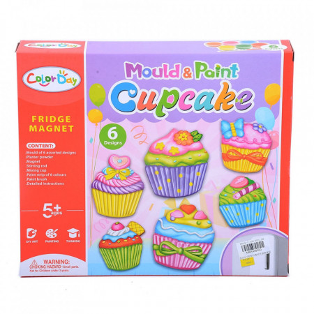 Set Pictat Si Creat Magneti - Cupcakes