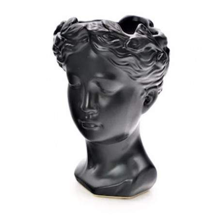 Vaza Venus Adonis, 25 cm, Negru