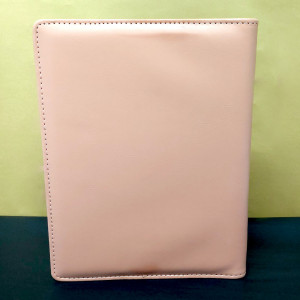 Agenda mare Perfect Tender, nedatata, fara liniatura, coperti cartonate din piele ecologica, 24x20cm, Roz prafuit2