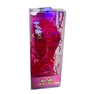 Buchet Siza, trandafir de sapun cu Led, Rosu - Img 6