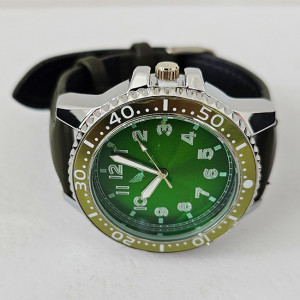 Ceas barbatesc Ulysses, cu quartz si cadran din otel inoxidabil, in cutie eleganta, Verde 4
