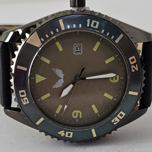 Ceas sport barbatesc Ulysses THETA, cu quartz si cadran din otel inoxidabil, in cutie eleganta, Antracit 4