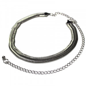 Curea metalica elastica dubla, Wilm, Argintiu