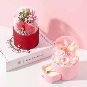 Cutie de bijuterii Blossom cu flori criogenate