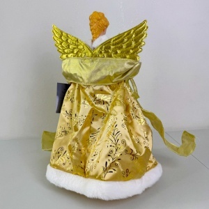Decoraţiune de Craciun, Craiasa Zapezii, Varf de Brad, Auriu, 30cm - Img 2