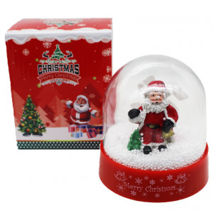 Decoratiune de Craciun cu muzicuta, tip globulet cu Mos Craciun, DS0062
