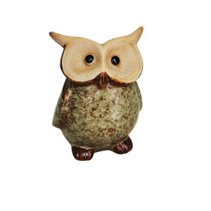 Bufnita decorativa pentru casa, ceramica