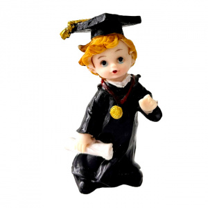 Figurina din rasina, absolvent cu diploma 11 cm, - Img 2