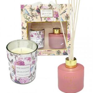 GiftSet Spices and Love, Difuzor de arome cu lumânare parfumata