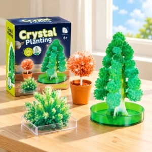 Joc educativ cu experimente, crestere cristale 3 in 1 Crystal Planting, 6 ani+ - Img 3