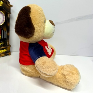 Jucarie interactiva, catelus de plus care canta colinde, Inaltime 35 cm - Img 3