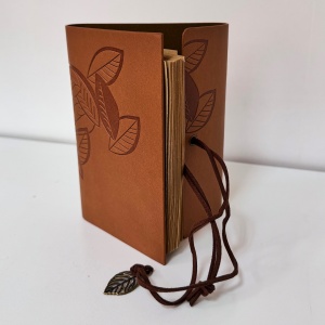 Jurnal Vintage pentru calatorii, in cutie, cu snur, Maro - Img 2