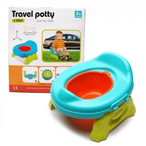 Olita portabila Travel Potty pentru copii, pliabila, pentru acasa si calatorii, 3 ani+, max. 35 kg