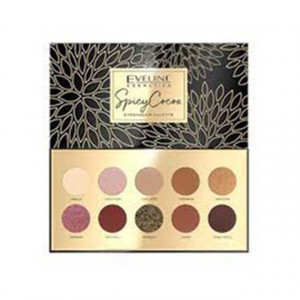 Pachet goldishold pentru femei, paleta de farduri Eveline, Rimel Big Volume Eveline, Apa micelara Eveline, Kit de buze si cutiuta turcoaz cu sase trandafiri