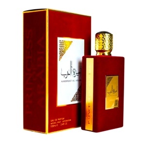 Pachet pentru indragostiti, Berny, aranjament floral cu trandafiri de sapun, parfum arabesc si ursulet floral, Negru-Rosu - Img 3