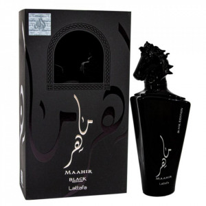 Parfum arabesc, Apa de Parfum Maahir Black Edition, Lattafa, Barbati - 100ml
