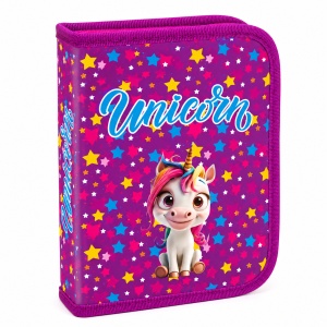 Penar neechipat Unicorn, 1 fermoar, 2 extensii, roz-mov - Img 4