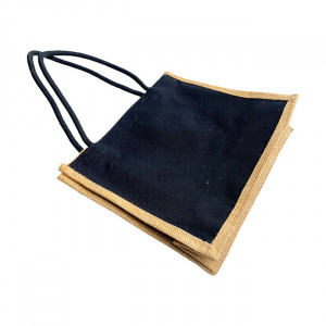 Sacosa Textila cu Interior Rezistent la Apa, 41x33x18cm, Alb/Negru - Img 7
