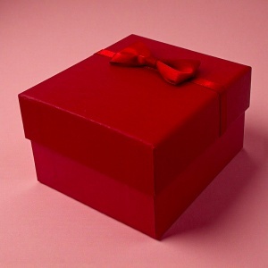 Set Martisor bratara cu cristale multicolore si brosa libelula rosie cu cristale, in cutie eleganta rosie - Img 4