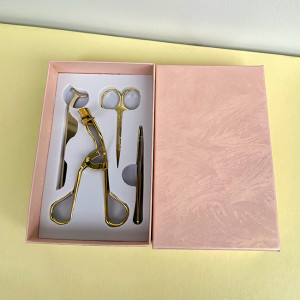 Set patru accesorii pentru stilizarea genelor si sprancenelor, Gold - Img 3