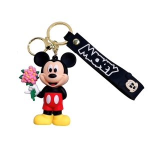 Set pentru copii Joy Box Mickey Mouse, breloc figurina Disney, 3 trandafiri negri de sapun si Kinder Bueno - Img 4