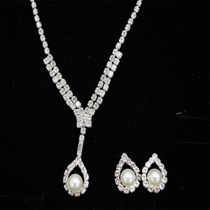 Set Zena, cercei si colier din pietresemipretioase, argintiu, SZ012