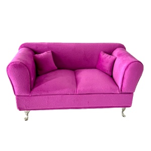 Suport bijuterii sub forma de mobilier, Canapea, Fucsia, 24x13cm