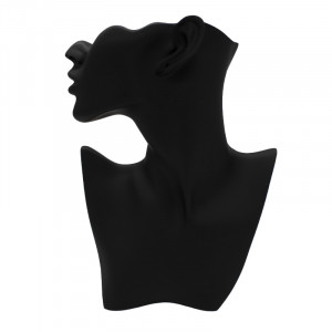 Suport in forma de bust pentru accesorii, Negru