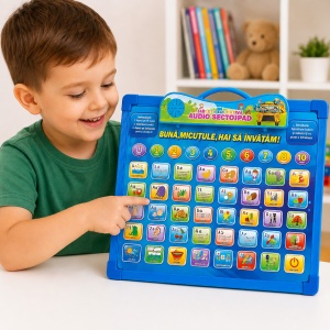 Tableta educativa interactiva in limba romana pentru copii, cu sunete si activitati de invatare - Img 2